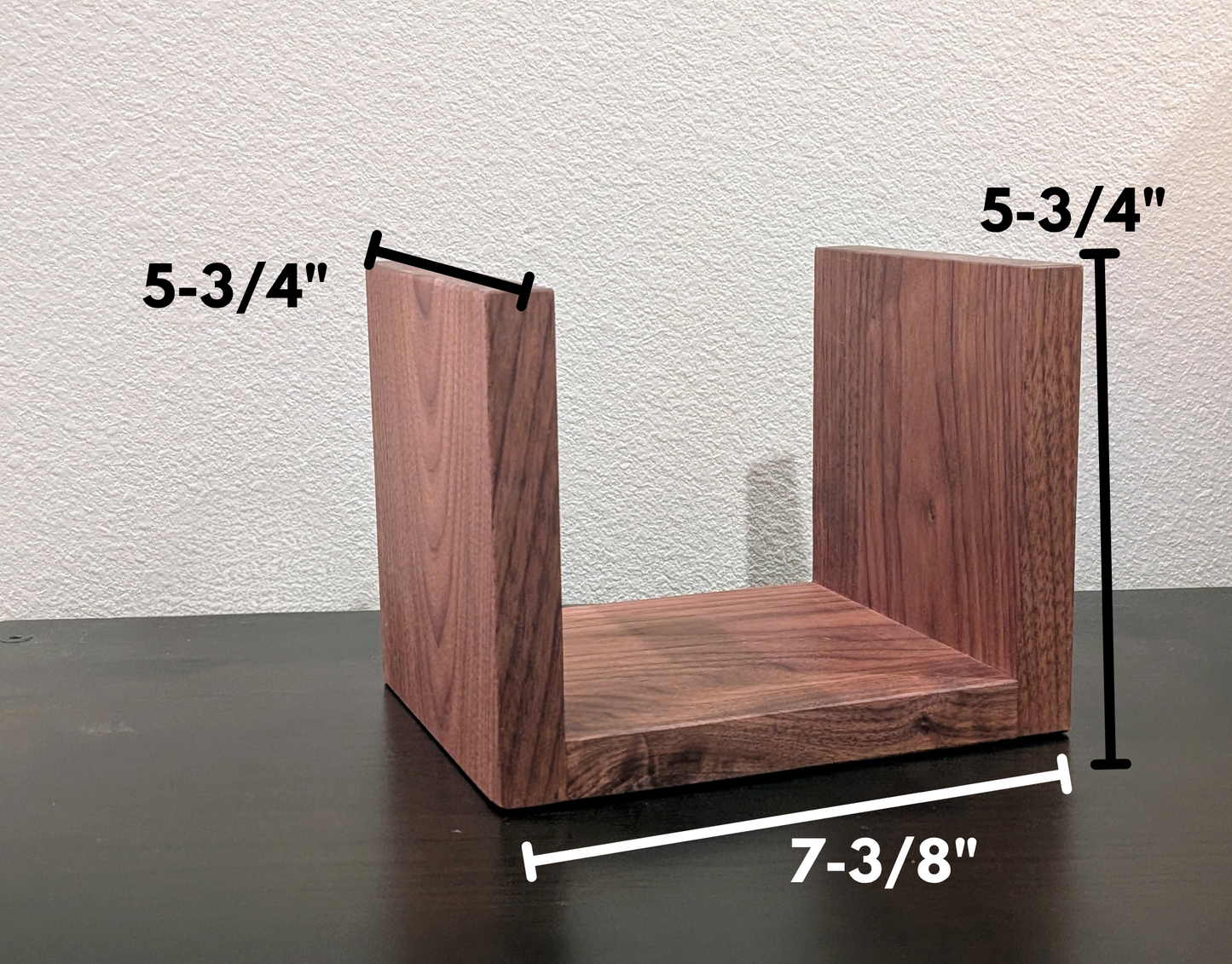 Solid Wood Floating Media Shelf – Wall Mount CD/DVD/Blu-Ray Holder