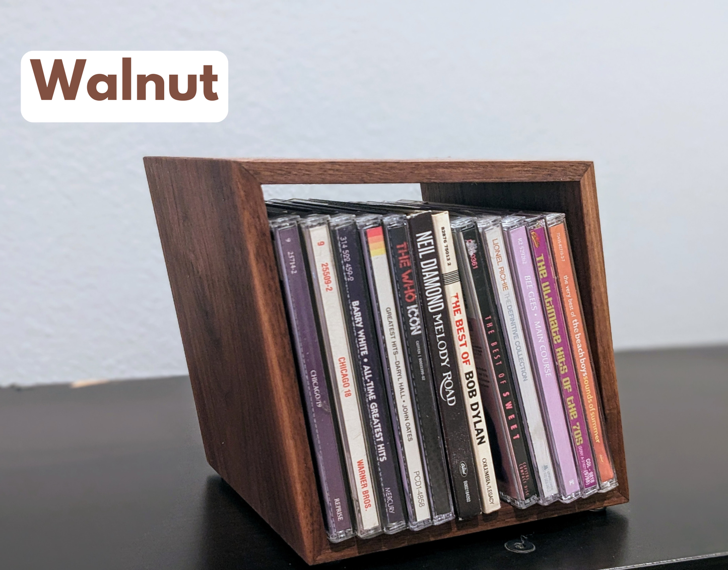 Handmade Artistic Slanted CD Holder