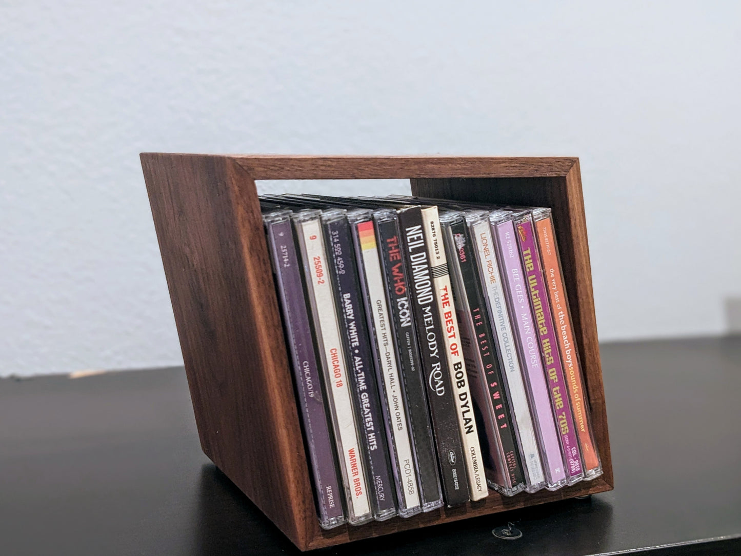 Handmade Artistic Slanted CD Holder
