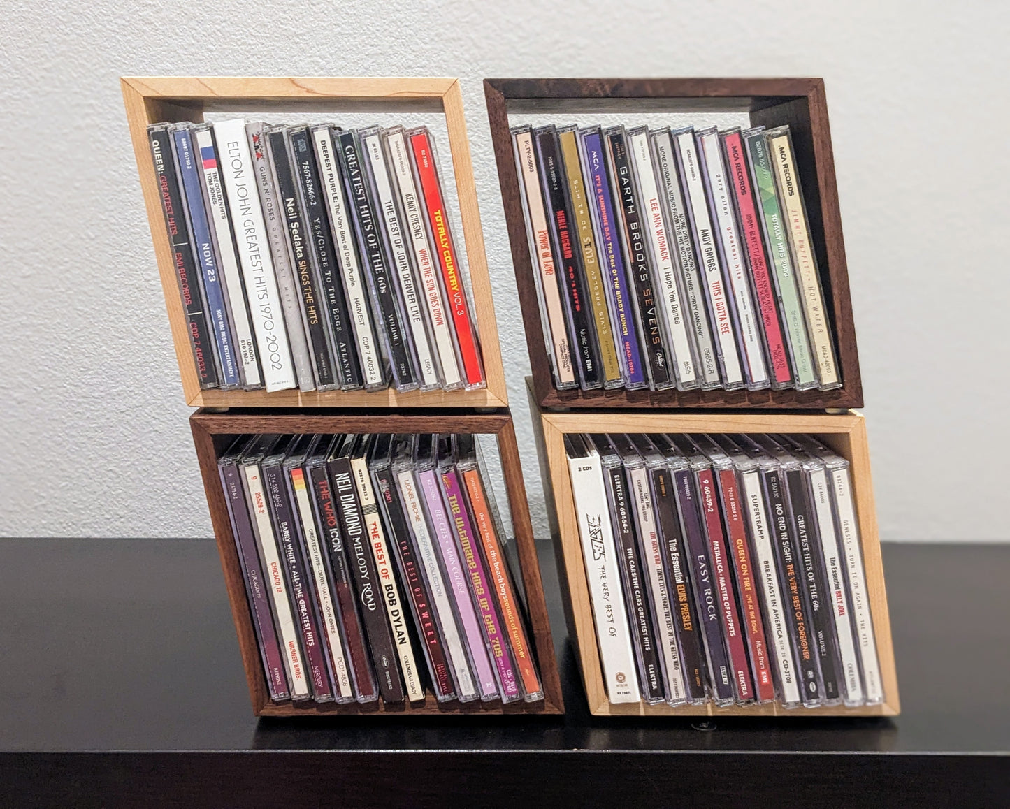 Handmade Artistic Slanted CD Holder