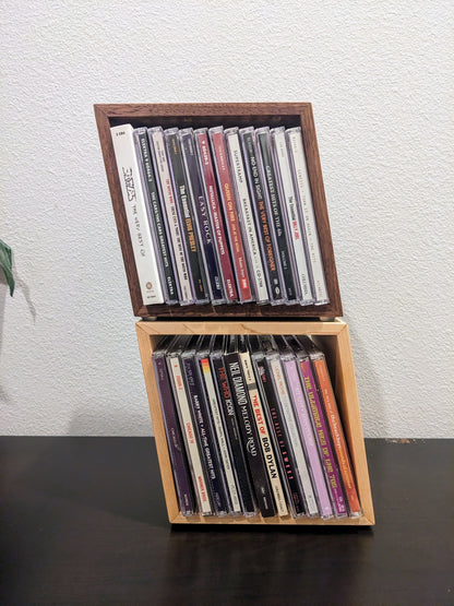 Handmade Artistic Slanted CD Holder