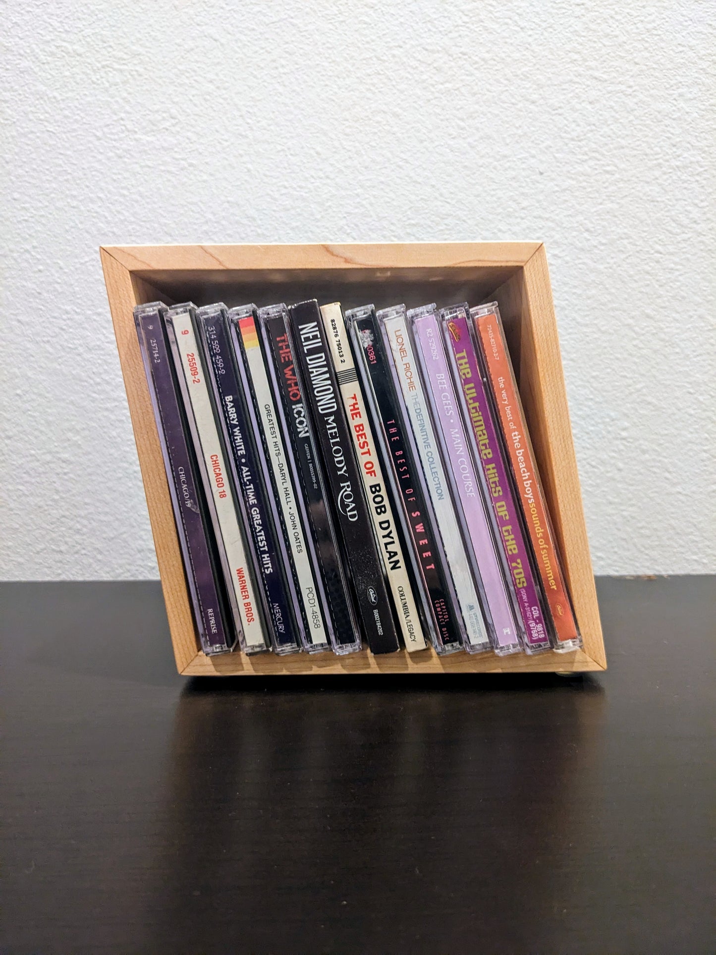 Handmade Artistic Slanted CD Holder