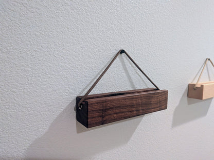 Solid Wood Vinyl Record Display Stand – Renter Friendly LP Album Mount, No Tools Required