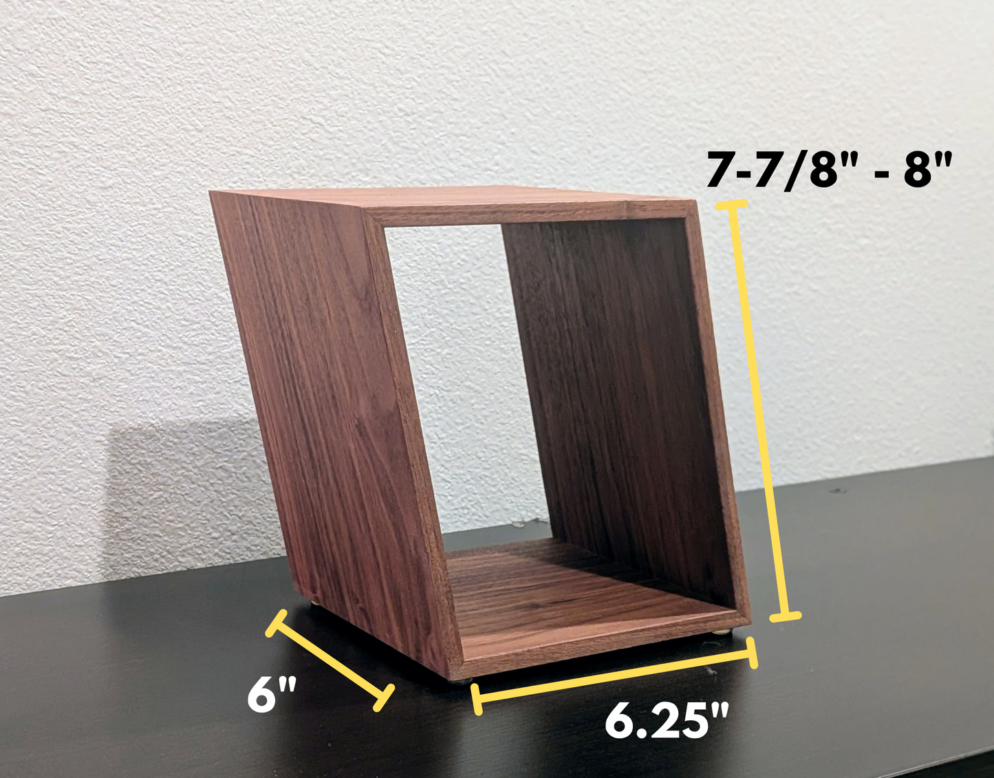 Blu-ray or DVD Storage Stand – Wooden Blu-ray DVD Organizer, Steelbook Holder, Tabletop Movie Display Rack, Minimalist Media Storage
