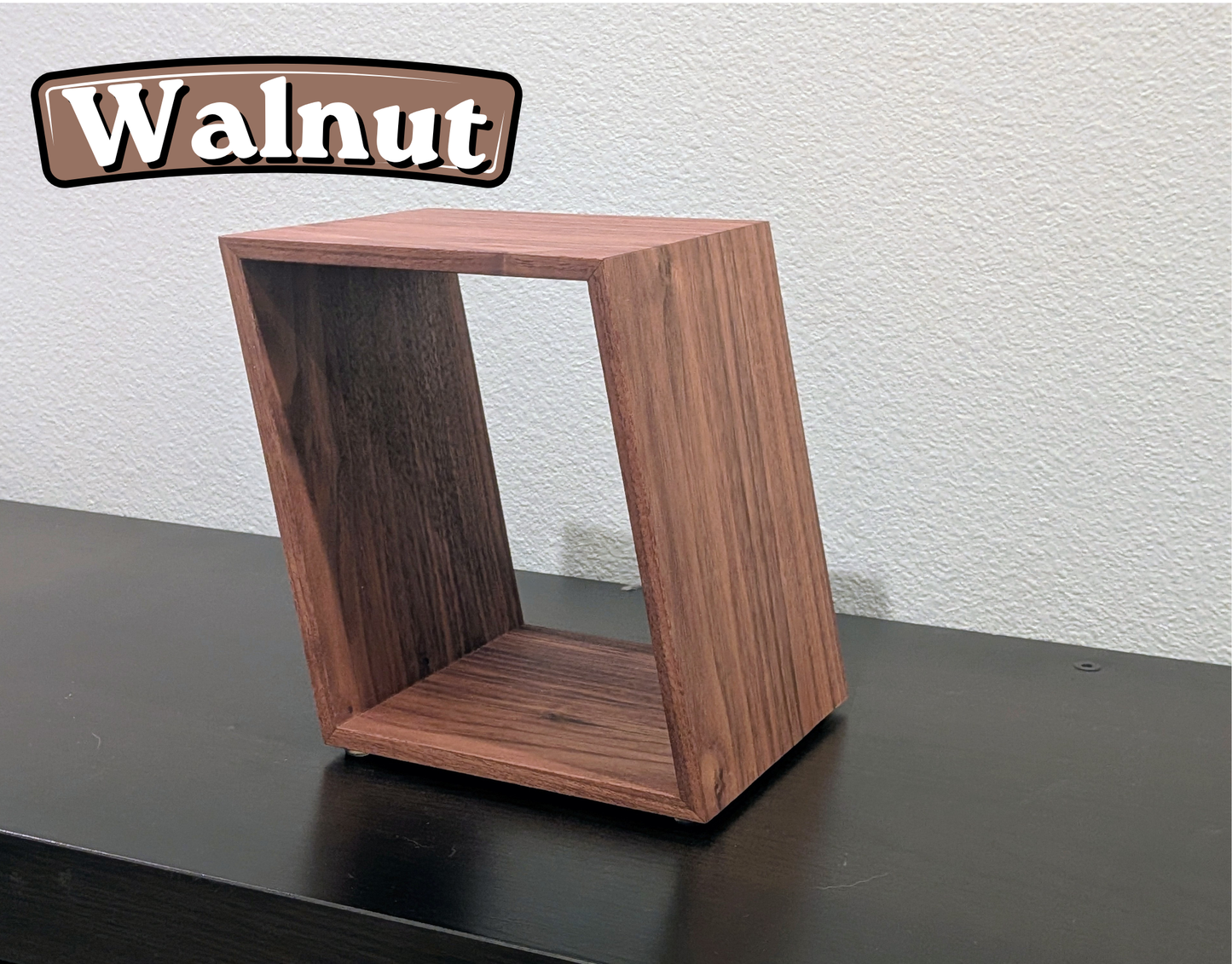 Blu-ray or DVD Storage Stand – Wooden Blu-ray DVD Organizer, Steelbook Holder, Tabletop Movie Display Rack, Minimalist Media Storage